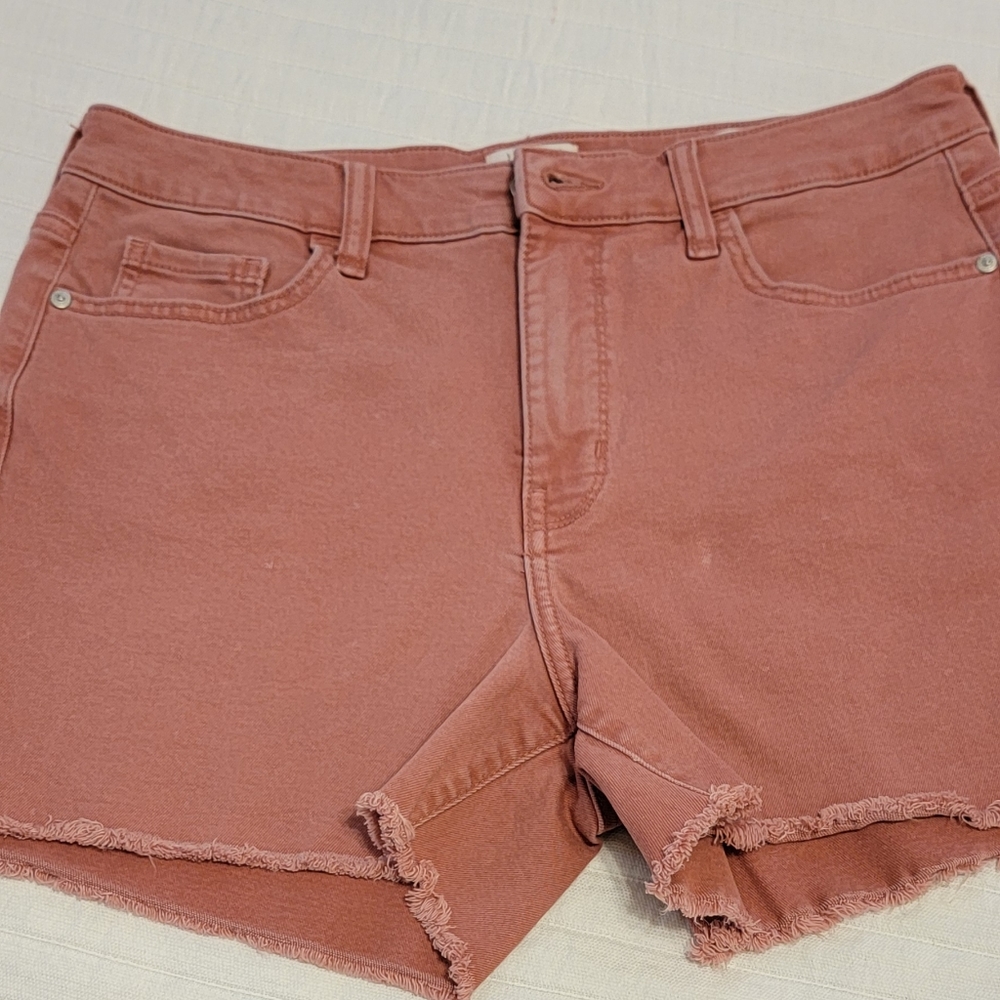 Pink cutoff short shorts wonderby high rise sz 8 new